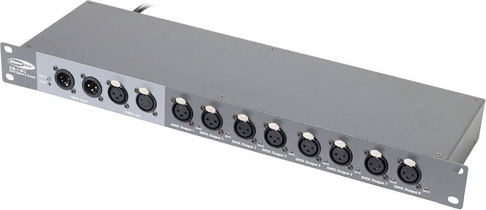 Showtec DB-1-8 8-kanaals DMX booster